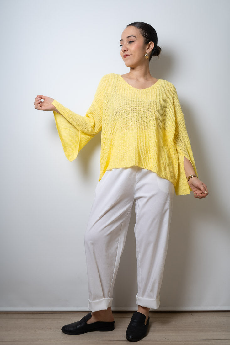 Sweater hilo Domi - Amarillo