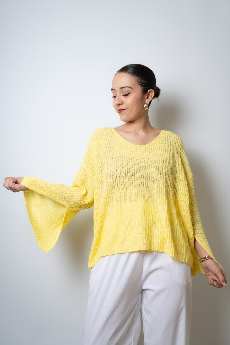 Sweater hilo Domi - Amarillo