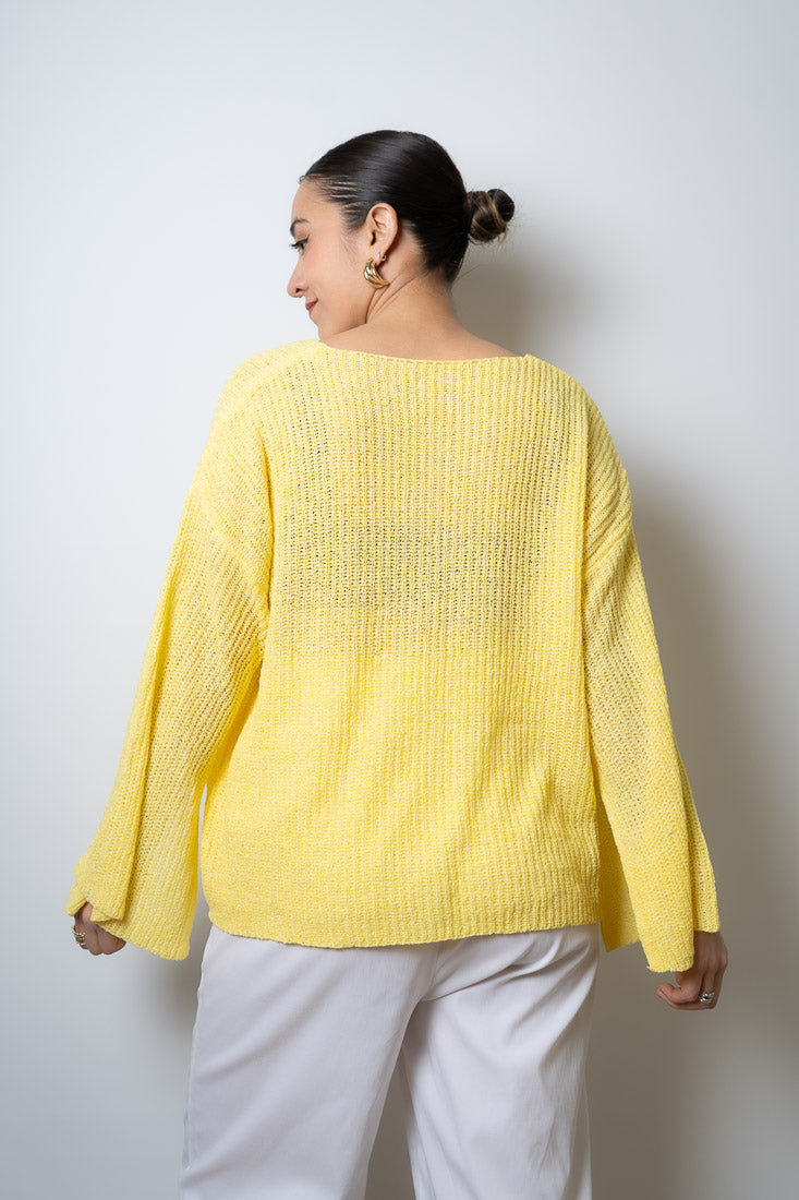 Sweater hilo Domi - Amarillo