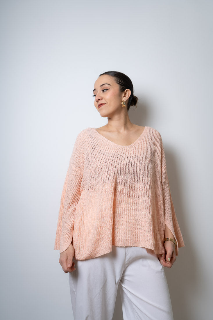 Sweater hilo Domi - Rosado
