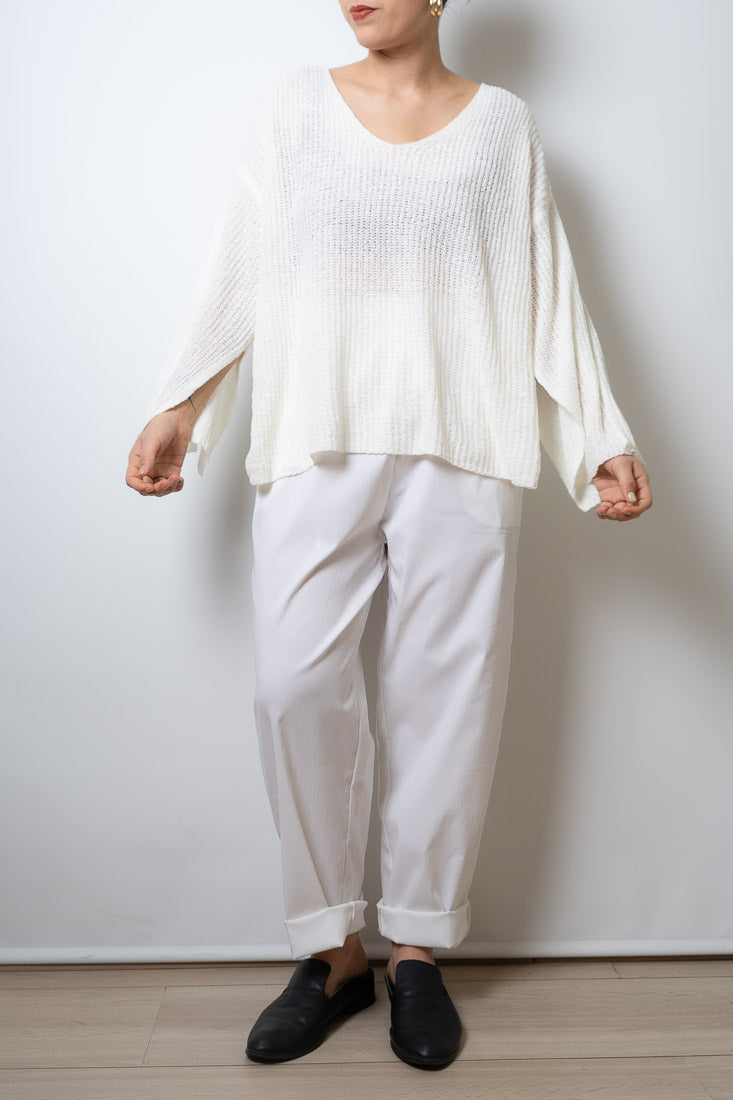 Sweater hilo Domi - Blanco