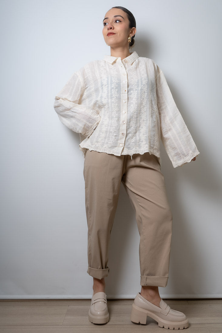 Blusa Romantica Antonia - Crema