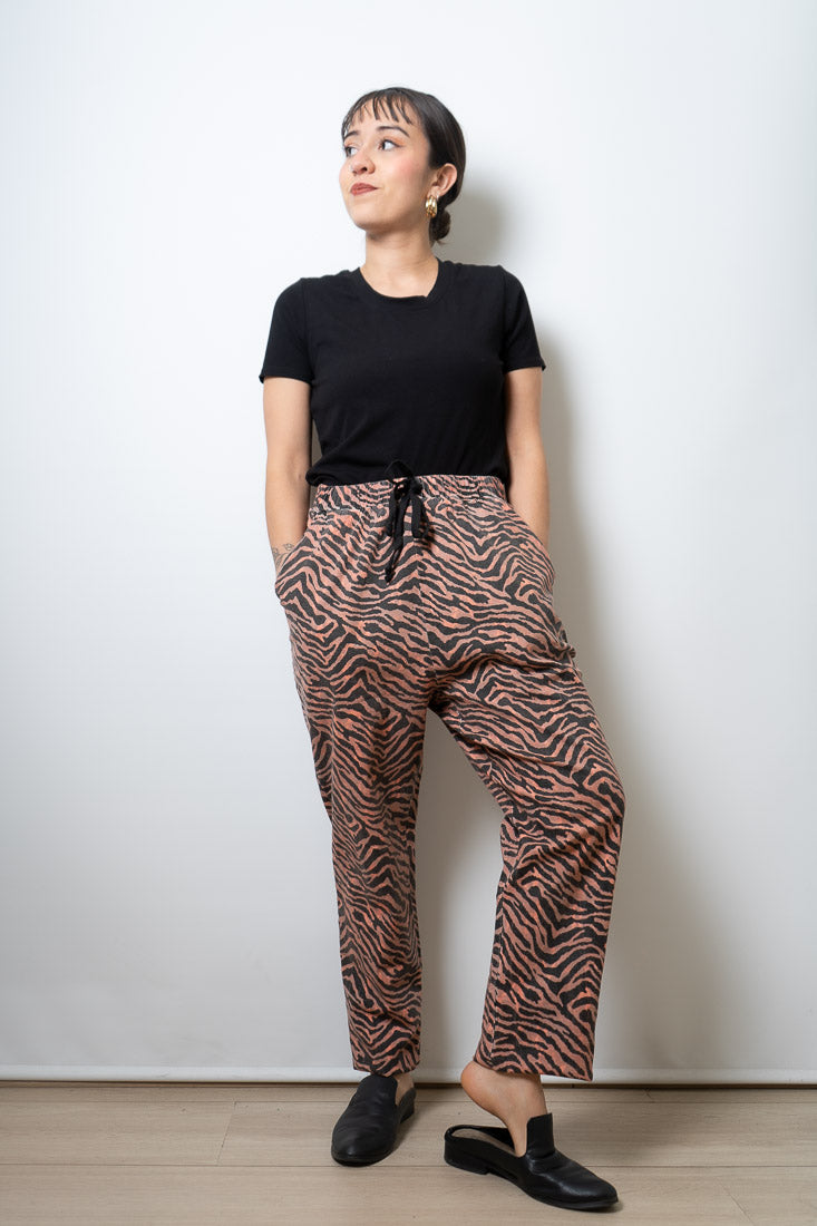 Pantalon Animal print - Damasco