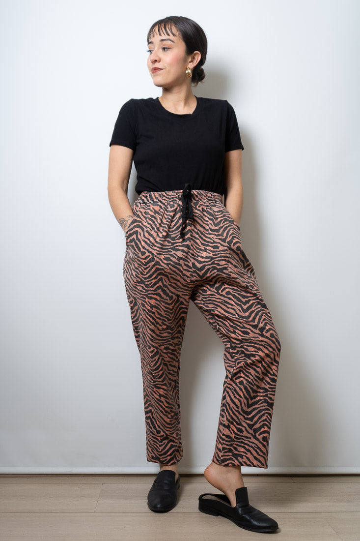 Pantalon Animal print - Damasco