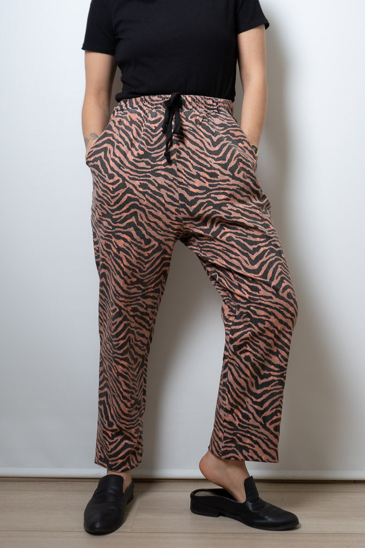 Pantalon Animal print - Damasco