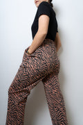 Pantalon Animal print - Damasco