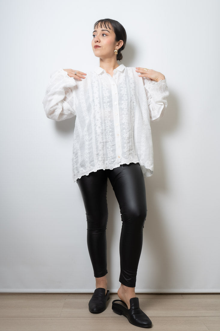Blusa Romantica Antonia - Blanco