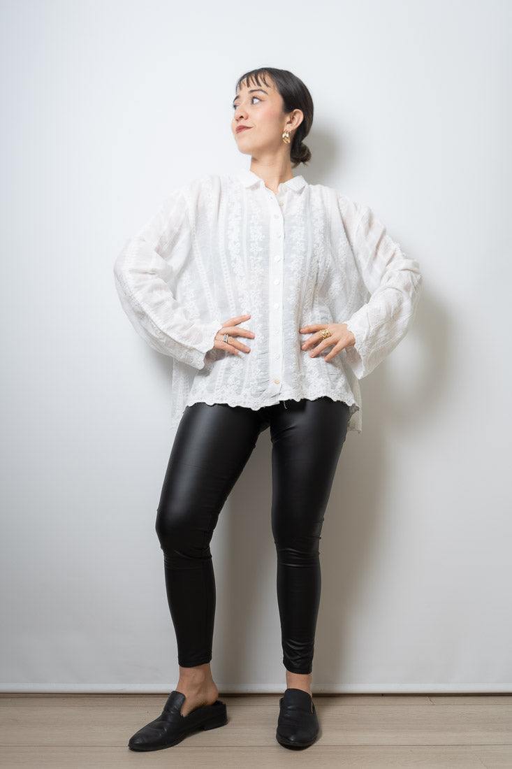 Blusa Romantica Antonia - Blanco