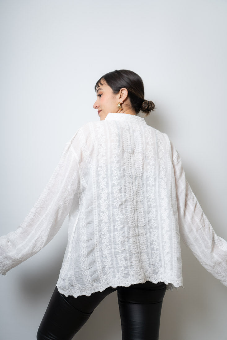 Blusa Romantica Antonia - Blanco