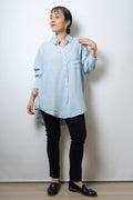 Blusa Fer - un bolsillo - Celeste