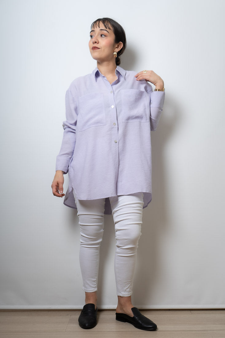 Blusa Fer - dos bolsillos - Lila