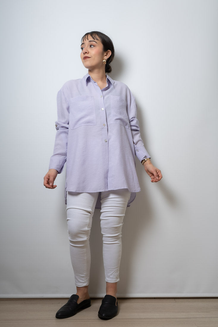 Blusa Fer - dos bolsillos - Lila