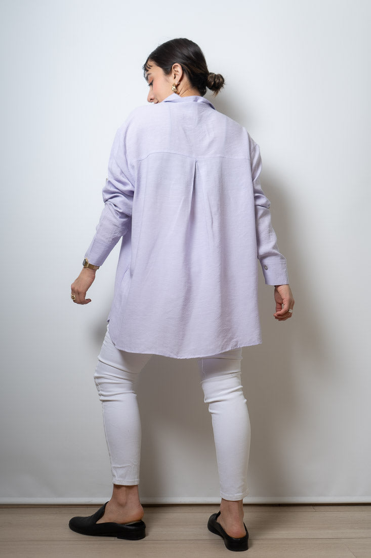 Blusa Fer - dos bolsillos - Lila