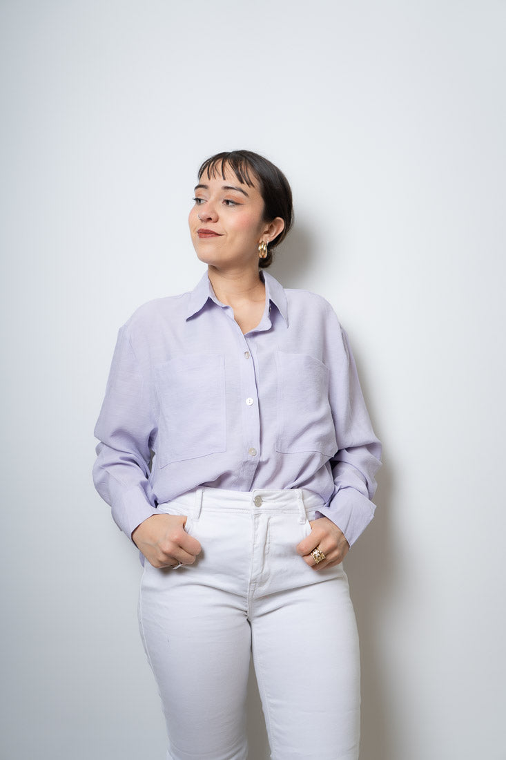 Blusa Fer - dos bolsillos - Lila