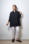 Blusa Fer - dos bolsillos - Negro