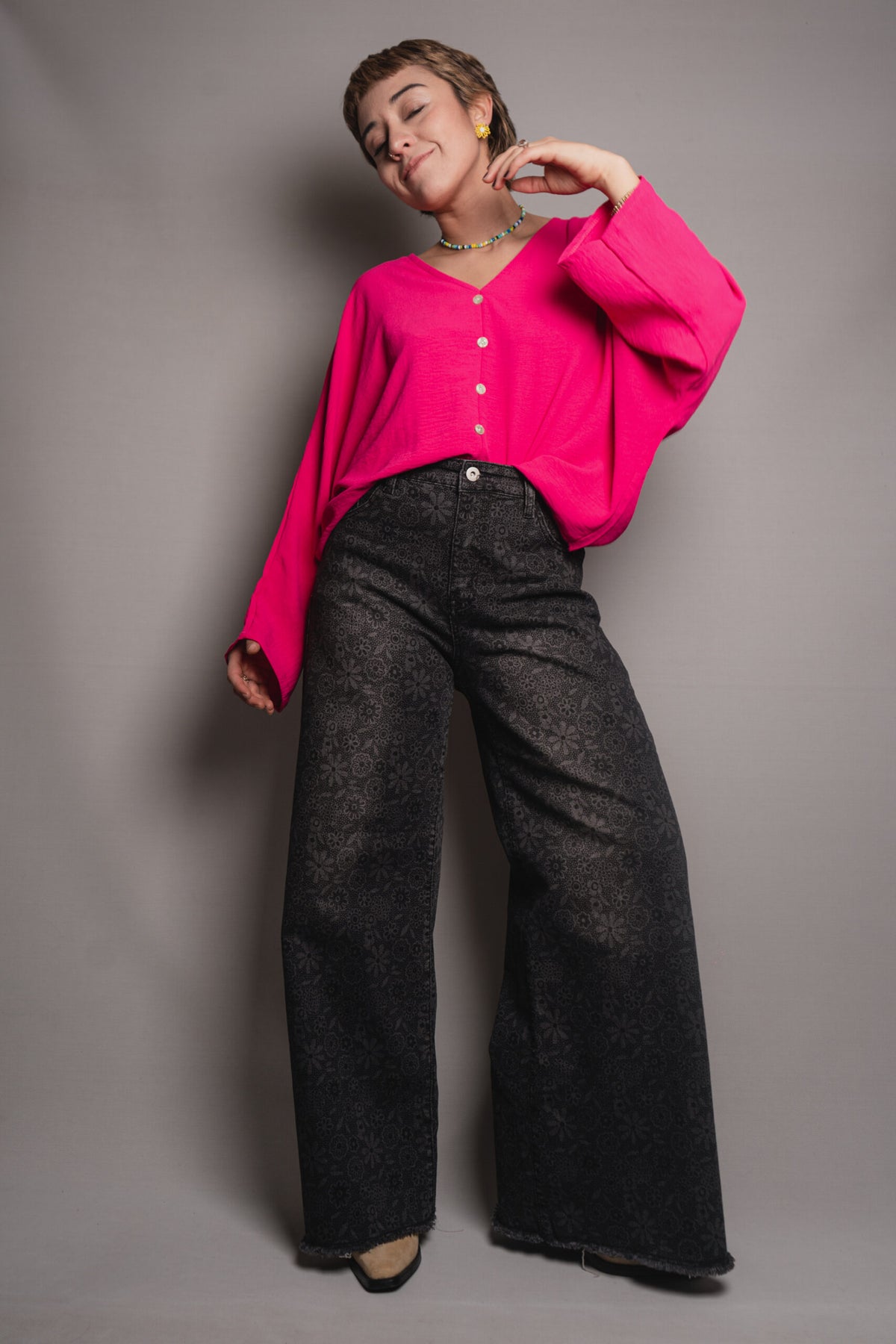Blusa Mariposa - Fucsia