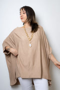 Polera Monica - Beige -  manga corta