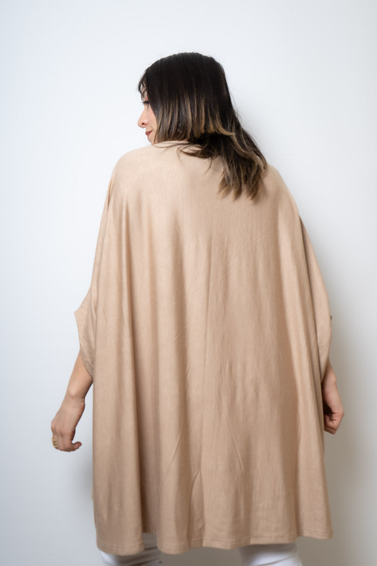 Polera Monica - Beige -  manga corta
