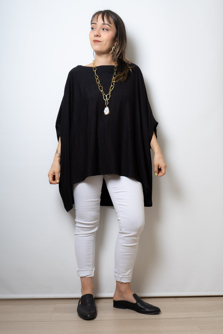 Polera Monica - Negro - manga corta