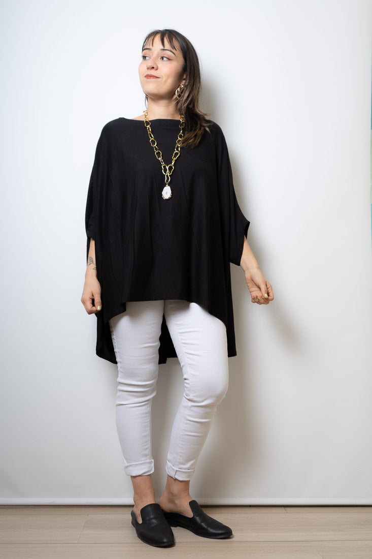 Polera Monica - Negro - manga corta