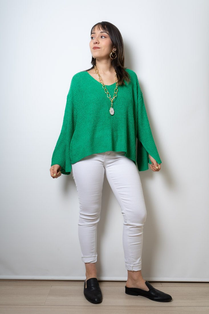 Sweater hilo Domi - Verde