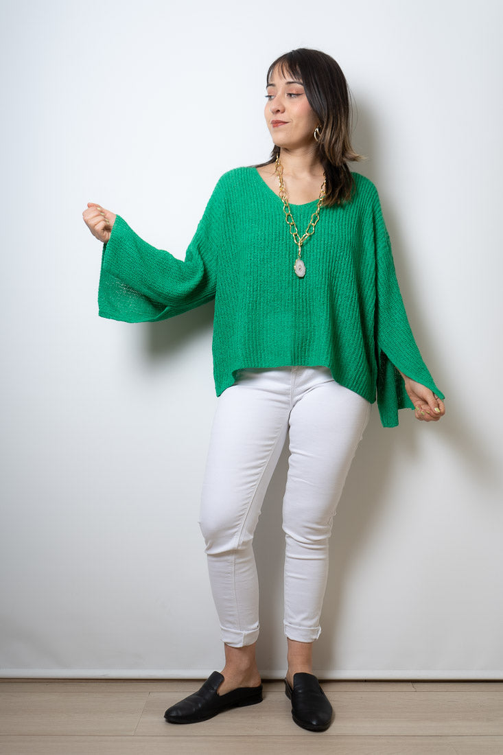 Sweater hilo Domi - Verde