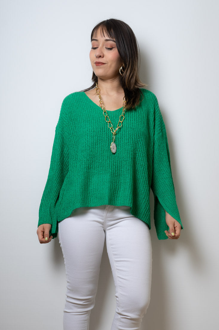 Sweater hilo Domi - Verde