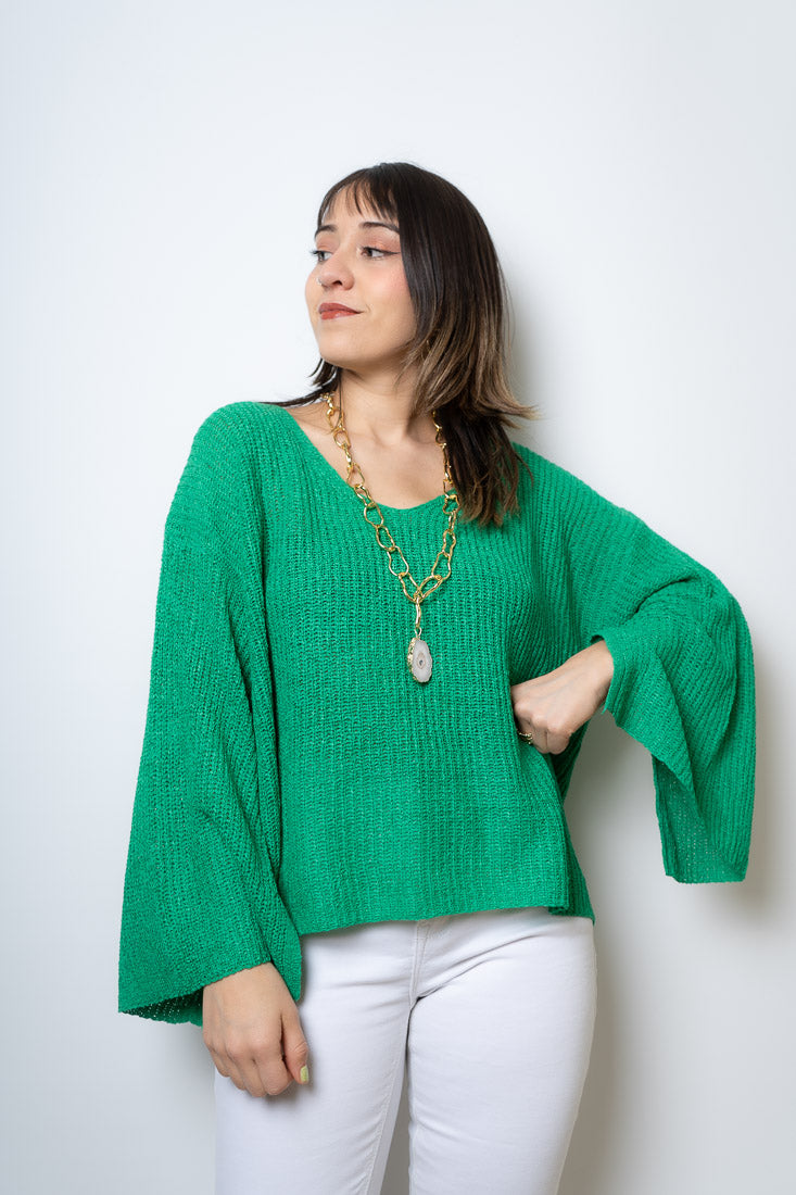 Sweater hilo Domi - Verde
