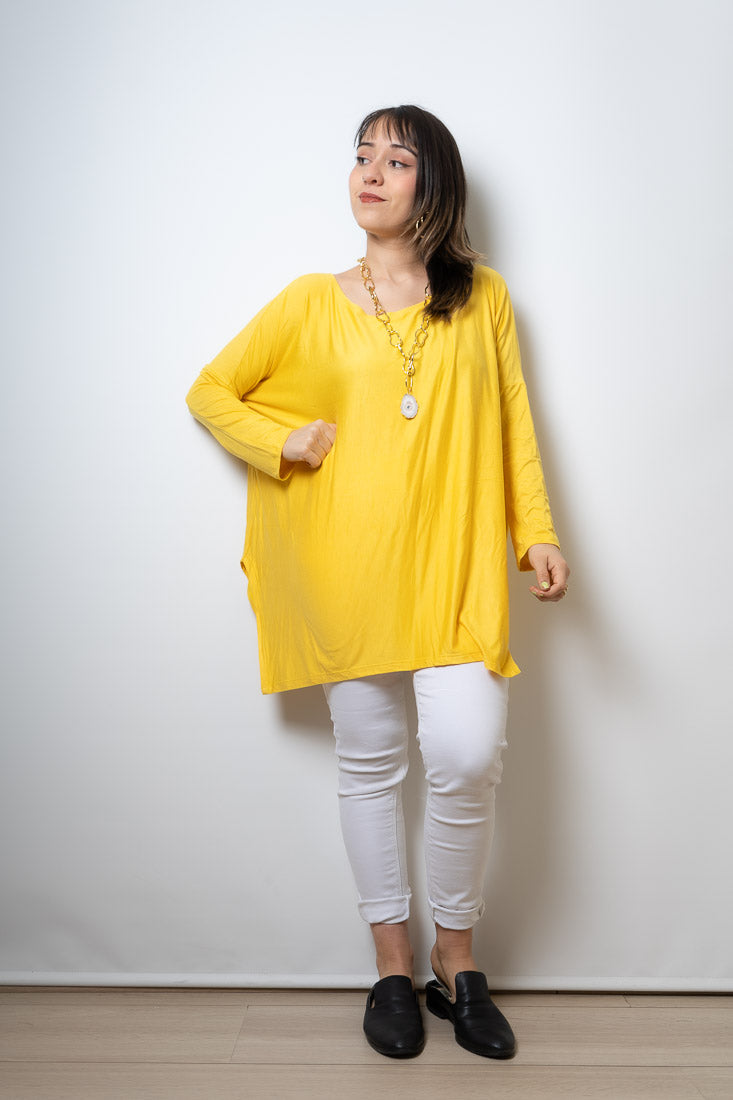 Polera Colomba - algodón - Amarillo