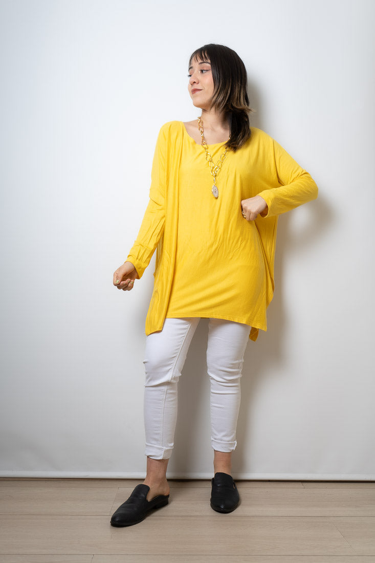 Polera Colomba - algodón - Amarillo