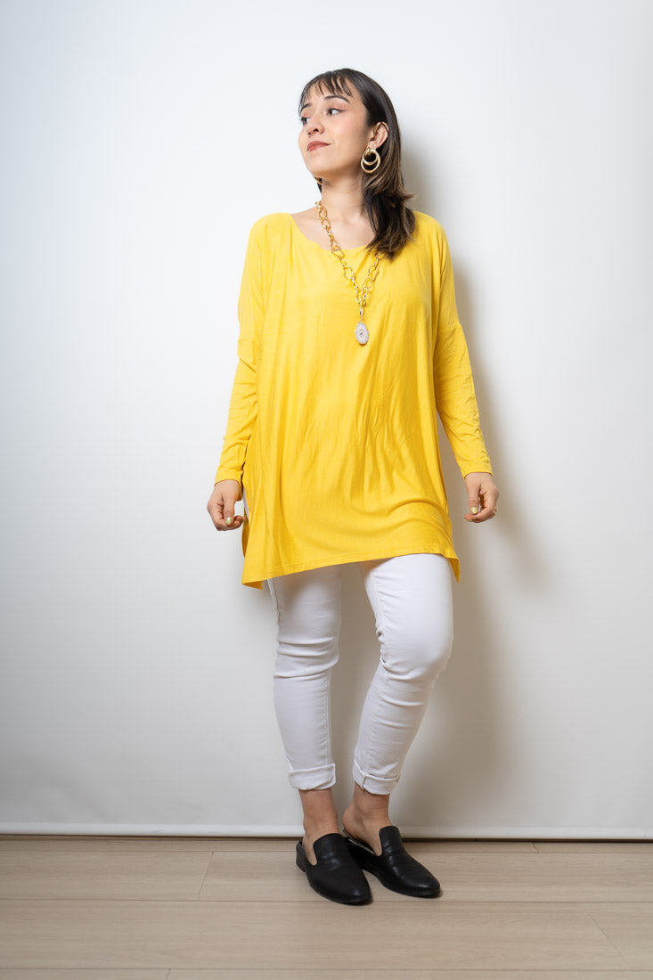 Polera Colomba - algodón - Amarillo