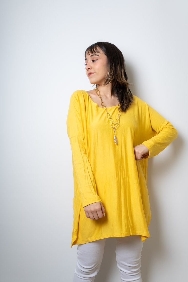 Polera Colomba - algodón - Amarillo