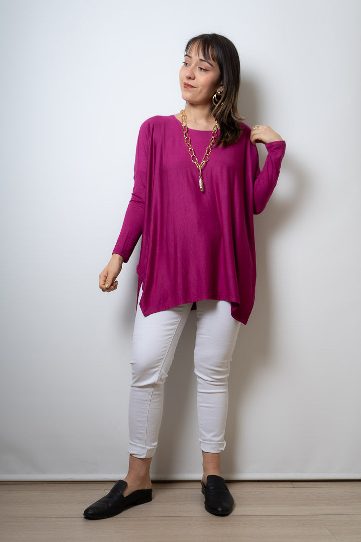 Polera Colomba - algodón - Magenta