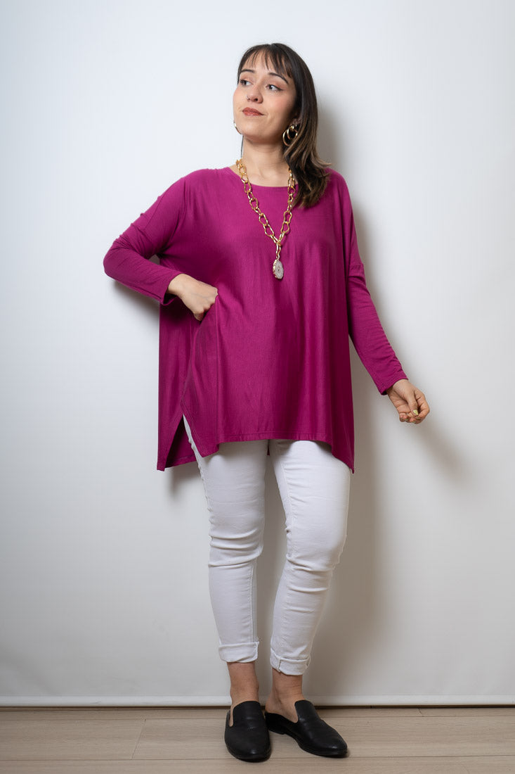 Polera Colomba - algodón - Magenta