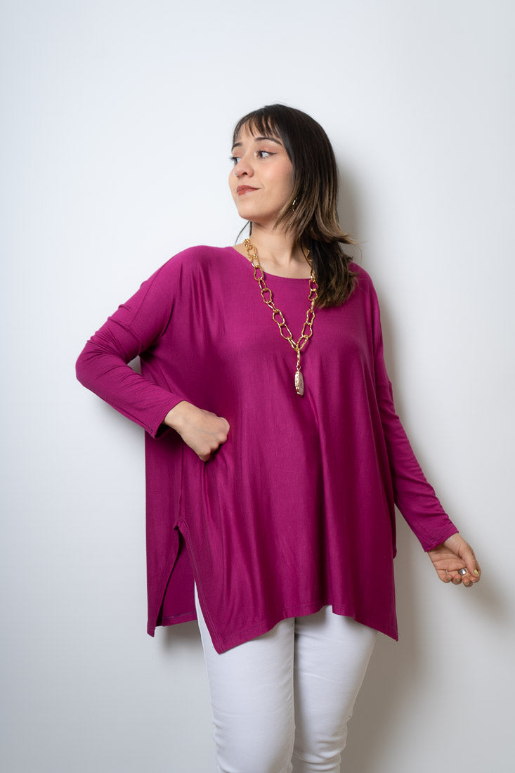 Polera Colomba - algodón - Magenta