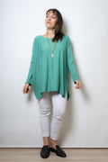 Polera Colomba -algodón - Verde agua