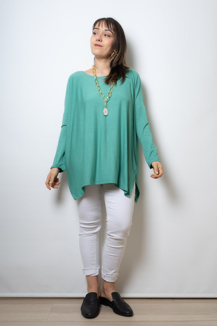 Polera Colomba -algodón - Verde agua