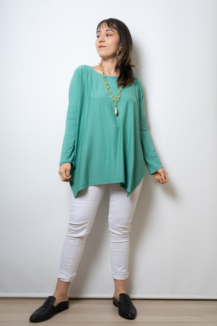 Polera Colomba -algodón - Verde agua