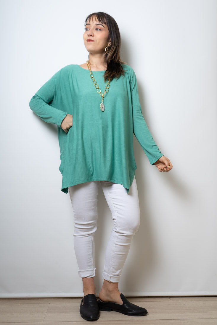 Polera Colomba -algodón - Verde agua