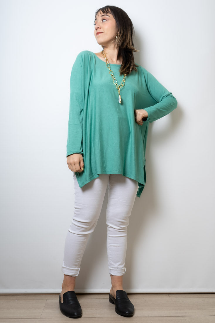 Polera Colomba -algodón - Verde agua