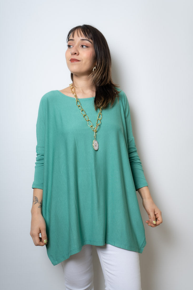 Polera Colomba -algodón - Verde agua