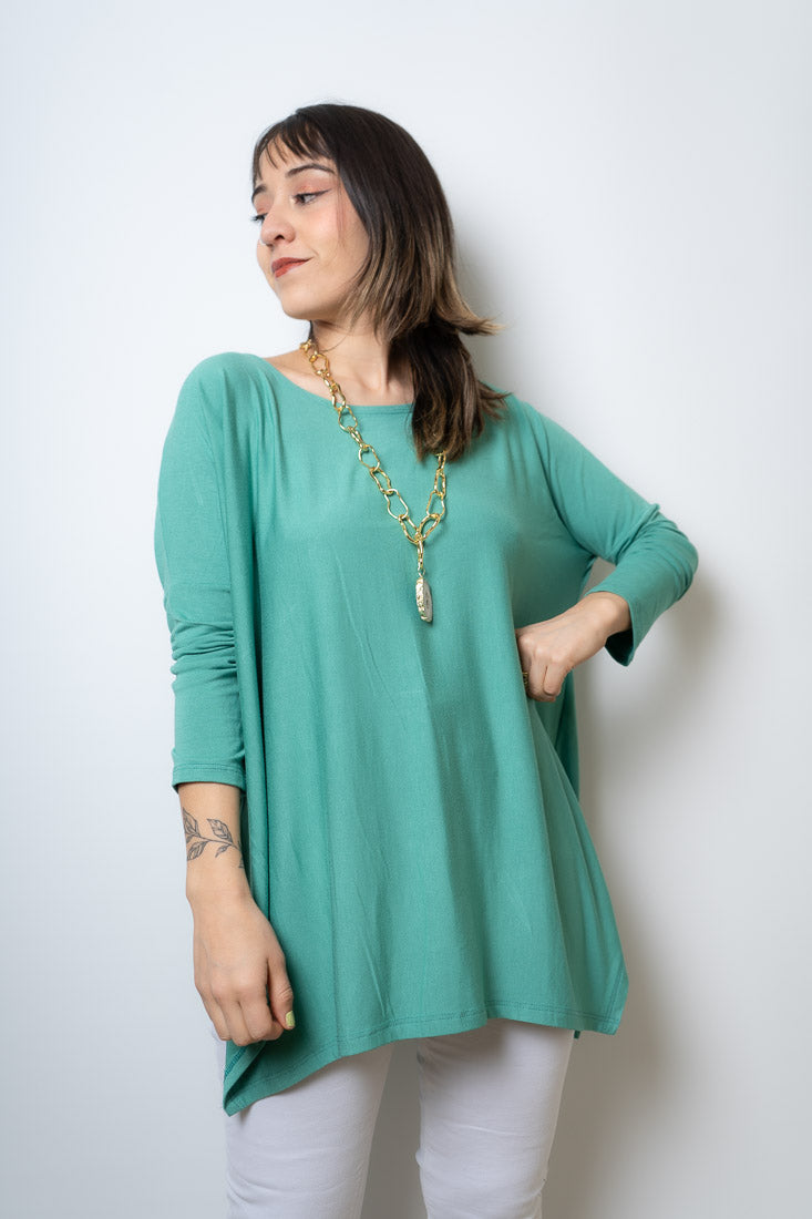 Polera Colomba -algodón - Verde agua