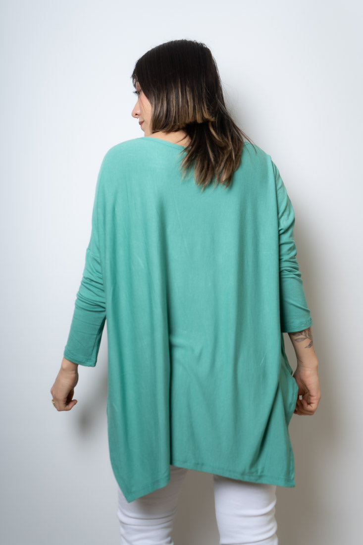 Polera Colomba -algodón - Verde agua