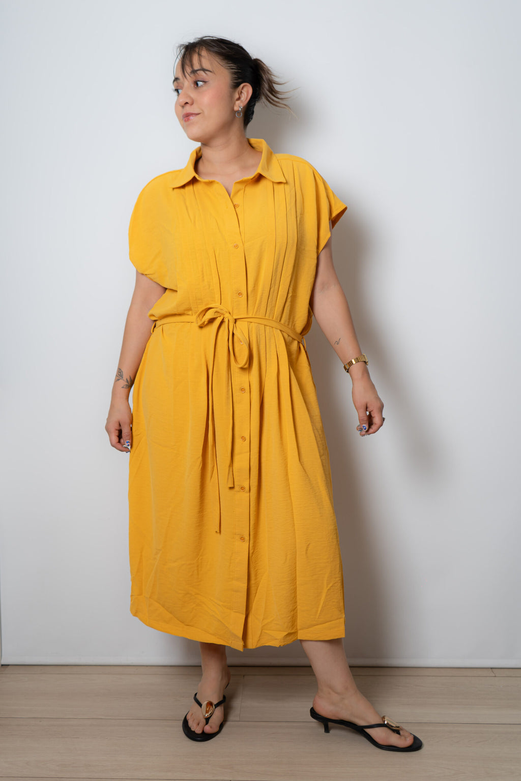 Vestido Olivia - Amarillo mostaza