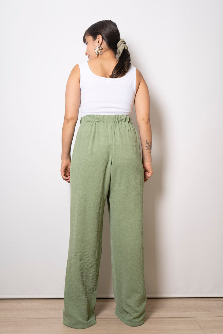 Pantalón Crepe  Sofía - Verde musgo