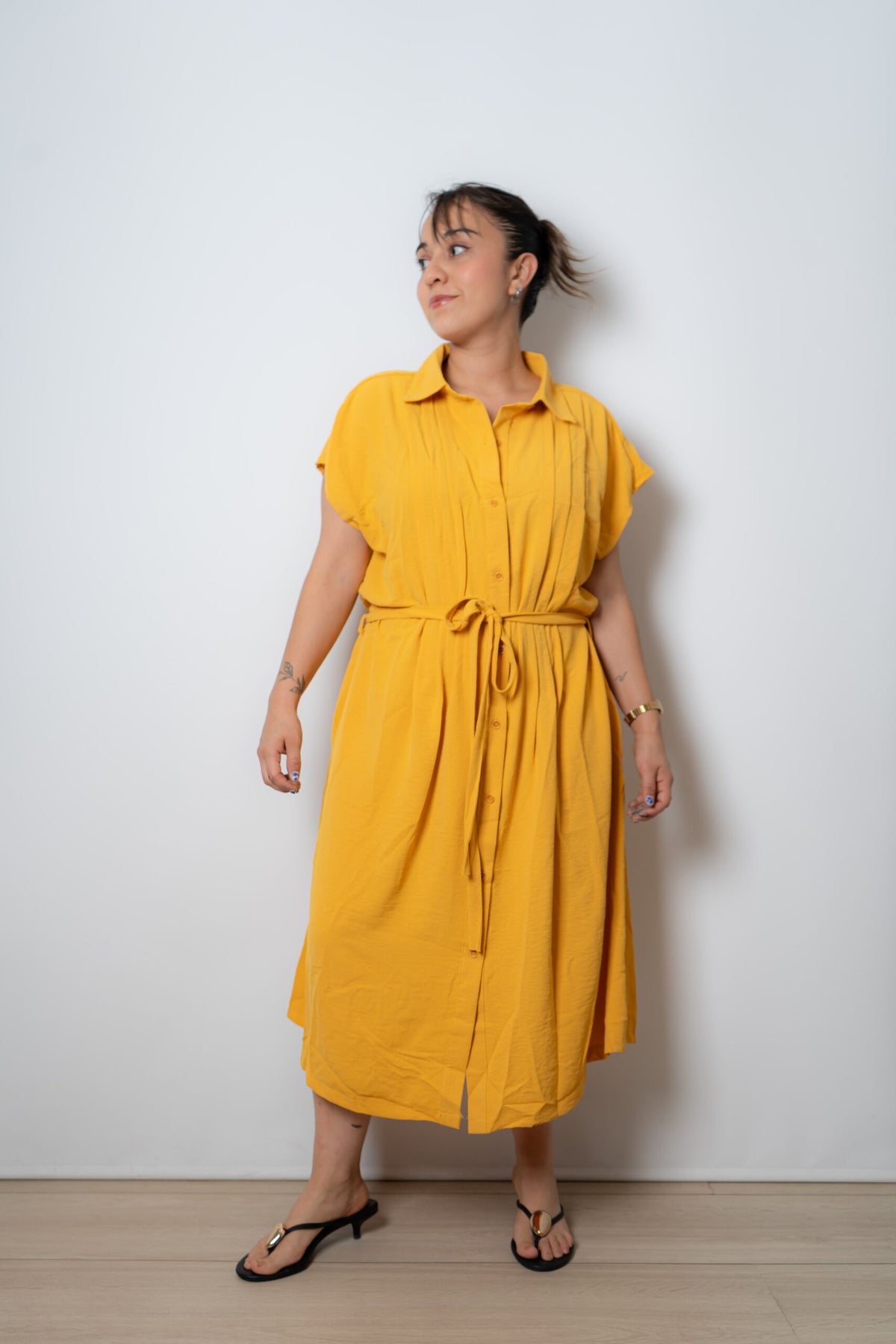 Vestido Olivia - Amarillo mostaza