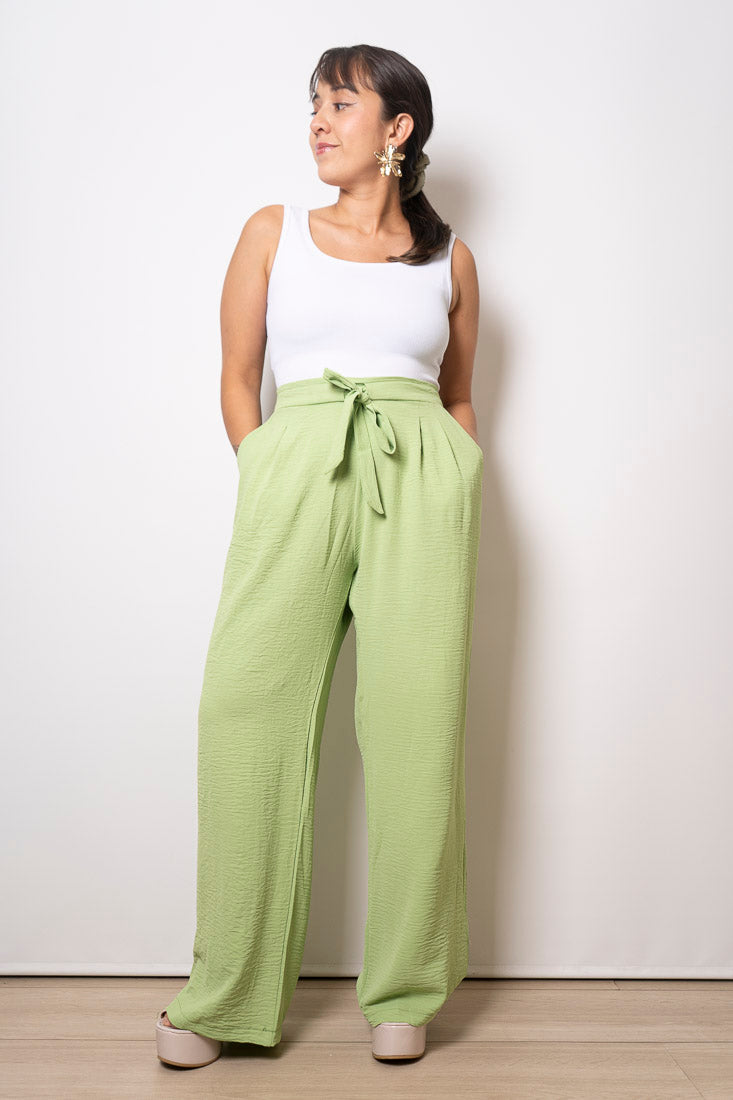 Pantalón Crepe Sofía - Verde claro