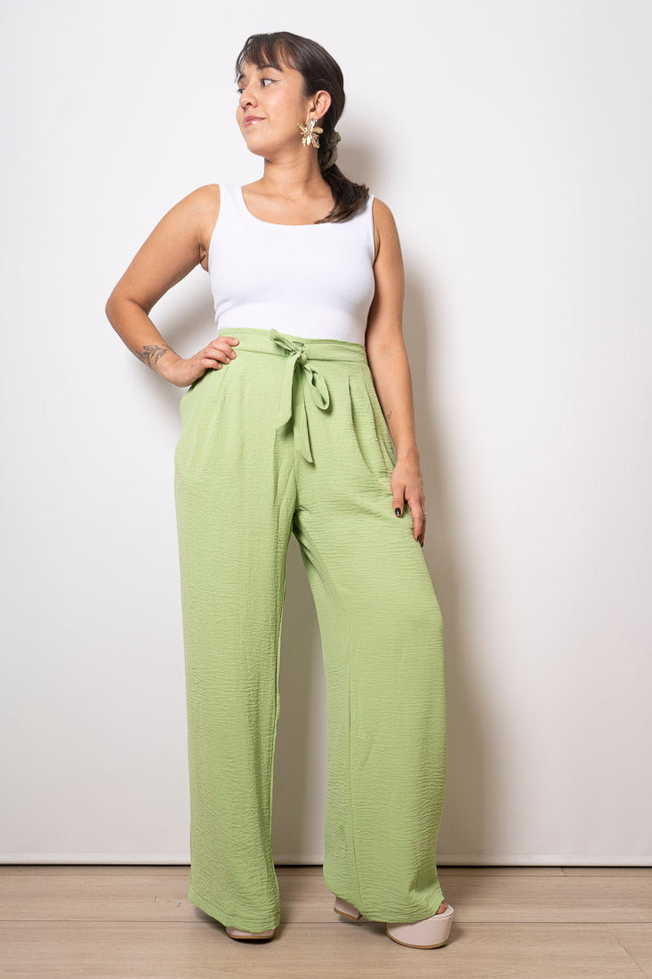 Pantalón Crepe Sofía - Verde claro