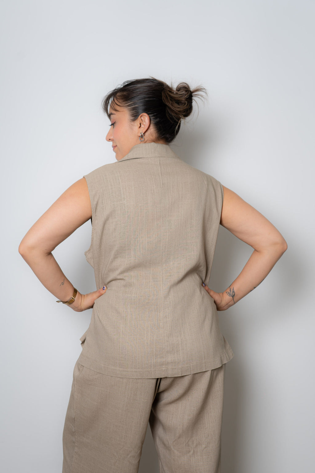 Conjunto Lino - Beige