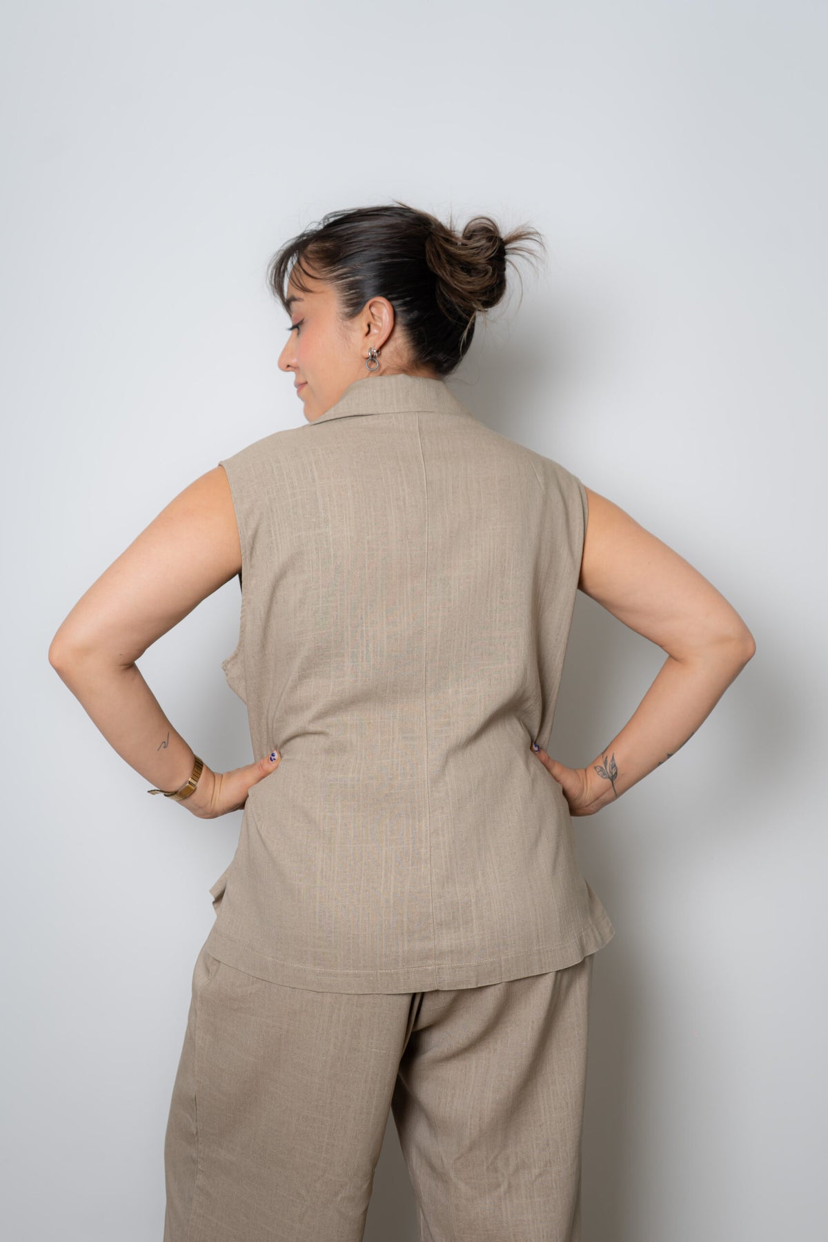 Conjunto Lino - Beige